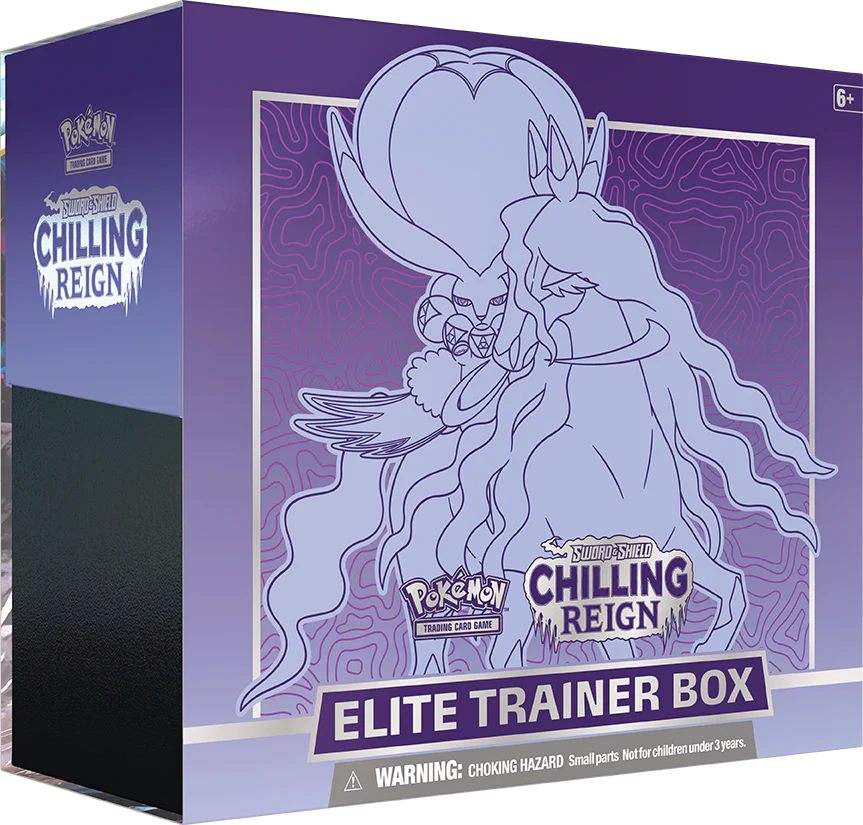 Pokemon TCG - SW&SH: Chilling Reign Elite Trainer Box (Shadow Rider Calyrex) Pokemon TCG - SW&SH: Chilling Reign Elite Trainer Box (Shadow Rider Calyrex)
