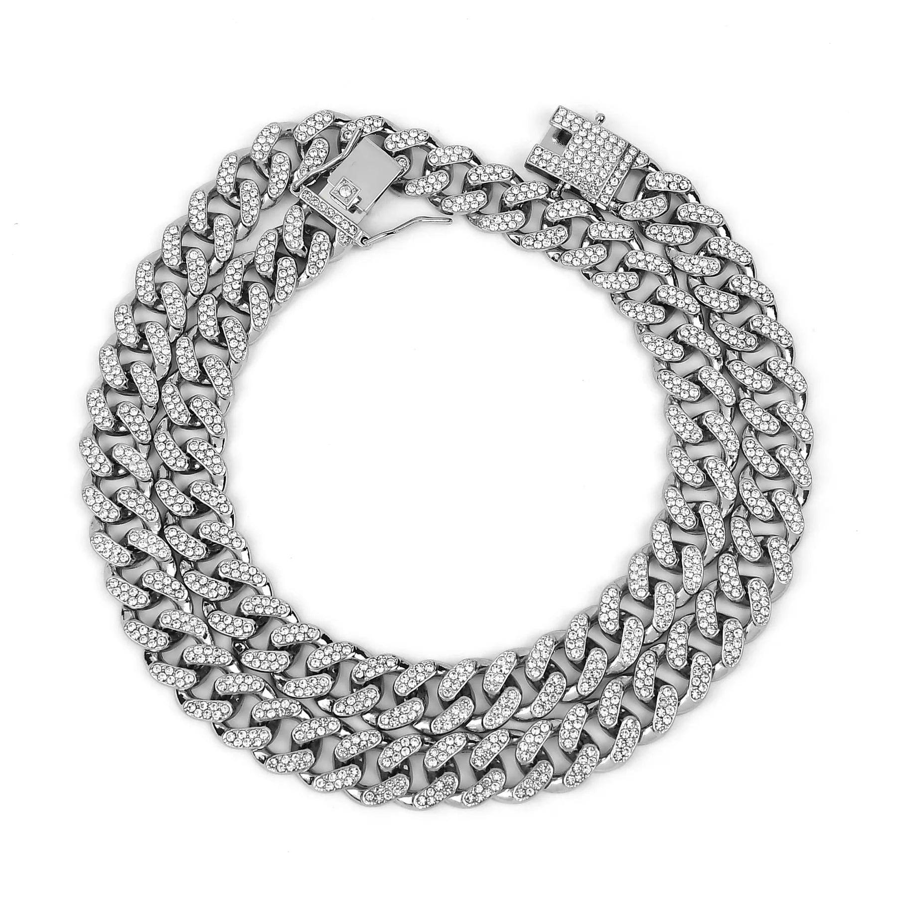 Siliver with diamond chains