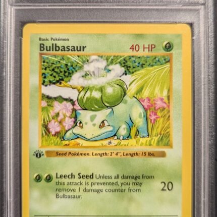 [SOLD] Pokemon TCG Graded Card: 1999 Bulbasaur 1st Edition #44 English PSA 8