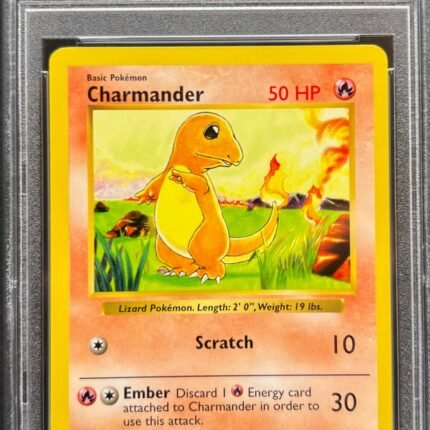 [SOLD] Pokemon TCG Graded Card: 1999 Charmander Shadowless #46 English PSA 9