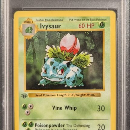[SOLD] Pokemon TCG Graded Card: 1999 Ivysaur 1st Edition English #030 PSA 9