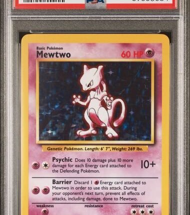 [SOLD] Pokemon TCG Graded Card: 1999 Mewtwo English #010 PSA 9
