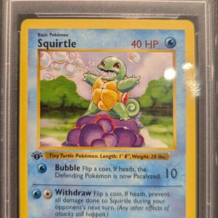 [SOLD] Pokemon TCG Graded Card: 1999 Squirtle 1st Edition #63 English PSA 9