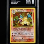 [SOLD] Pokemon TCG Graded Card: 2000 Charizard (Base Set) English #004 TAG[S] 8