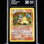 [SOLD] Pokemon TCG Graded Card: 2000 Charizard (Base Set) English #004 TAG[X] 8.5