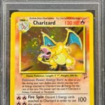 [SOLD] Pokemon TCG Graded Card: 2000 Charizard English #004 Base 2 PSA 9 [SWIRL]