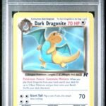 [SOLD] Pokemon TCG Graded Card: 2000 Dark Dragonite (Non-Holo Error) English #005 PSA 9