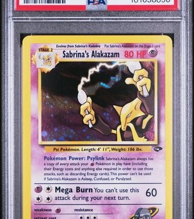 [SOLD] Pokemon TCG Graded Card: 2000 Sabrina's Alakazam #016 English PSA 8