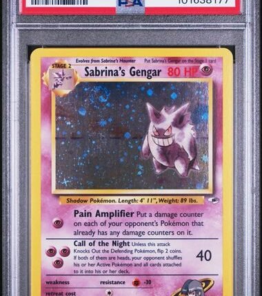 [SOLD] Pokemon TCG Graded Card: 2000 Sabrina's Gengar #014 English PSA 7