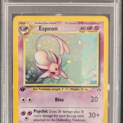 [SOLD] Pokemon TCG Graded Card: 2001 Espeon 1st Edition #001 English PSA 8