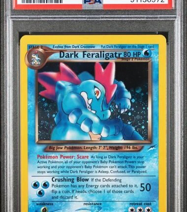 [SOLD] Pokemon TCG Graded Card: 2002 Dark Feraligatr 005/105 PSA 7