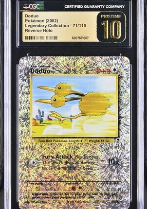 [SOLD] Pokemon TCG Graded Card: 2002 Doduo Reverse Holo Legendary Collection CGC 10 PRISTINE
