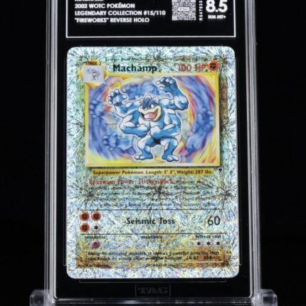 [SOLD] Pokemon TCG Graded Card: 2002 Machamp (Legendary Collection) English #015 TAG[X] 8.5