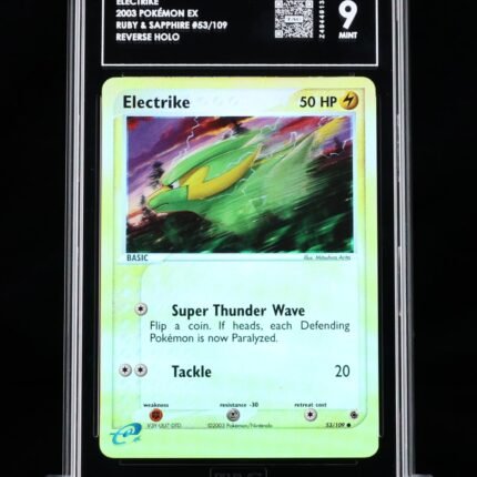 [SOLD] Pokemon TCG Graded Card: 2003 Electrike English #053 TAG[X] 9