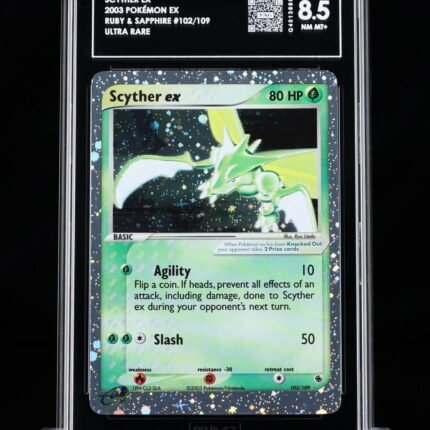 [SOLD] Pokemon TCG Graded Card: 2003 Scyther ex English #102 TAG[X] 8.5
