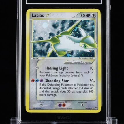 [SOLD] Pokemon TCG Graded Card: 2005 Gold Star Latias English #105 TAG [X] 8.5