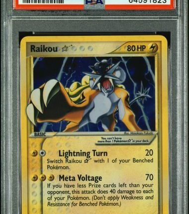 [SOLD] Pokemon TCG Graded Card: 2005 Gold Star Raikou English #114 PSA 10
