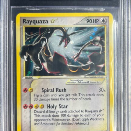 [SOLD] Pokemon TCG Graded Card: 2005 Gold Star Rayquaza English Beckett 8.5