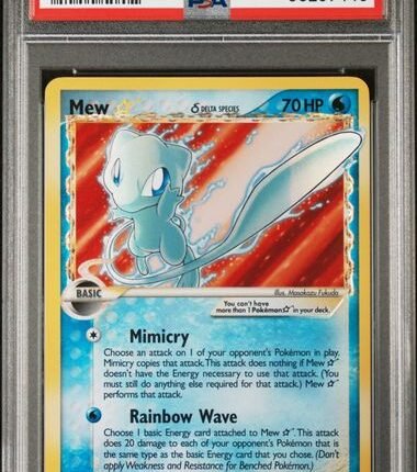 [SOLD] Pokemon TCG Graded Card: 2006 Gold Star Mew English PSA 8