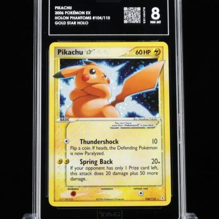 [SOLD] Pokemon TCG Graded Card: 2006 Gold Star Pikachu English #104 TAG+[835] 8