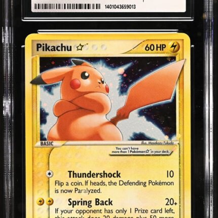 [SOLD] Pokemon TCG Graded Card: 2006 Pikachu Gold Star English CGC 10 GEM Mint