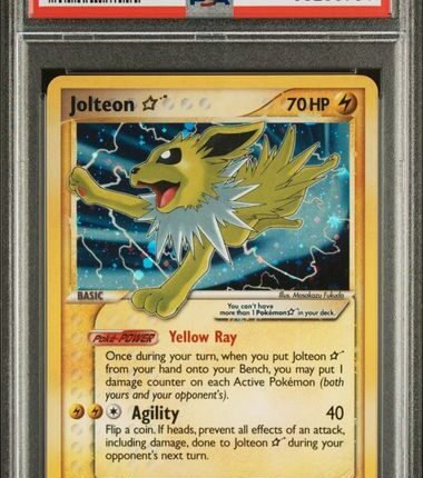 [SOLD] Pokemon TCG Graded Card: 2007 Gold Star Jolteon English #101 PSA 9