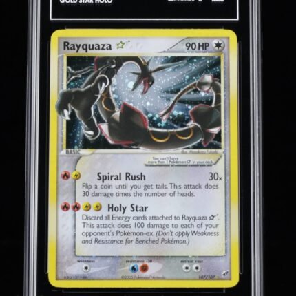 [SOLD] Pokemon TCG Graded Card: 2007 Gold Star Rayquaza TAG 9