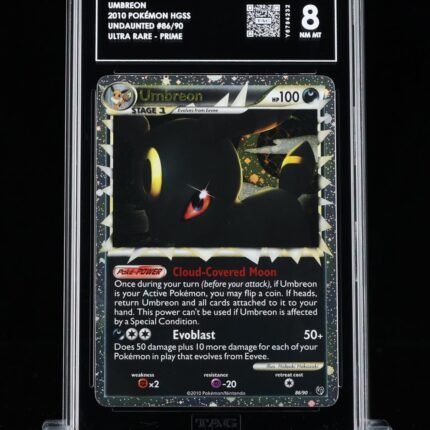 [SOLD] Pokemon TCG Graded Card: 2010 Umbreon English #086 TAG[X] 8