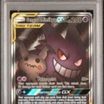 [SOLD] Pokemon TCG Graded Card: 2019 Gengar & Mimikyu GX English #165 PSA 9
