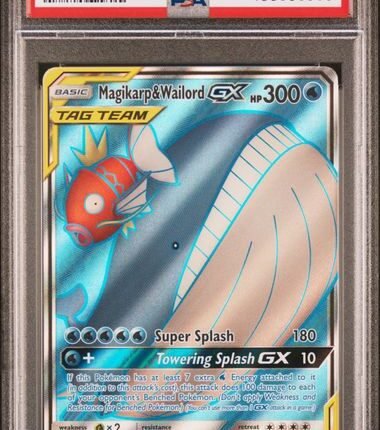 [SOLD] Pokemon TCG Graded Card: 2019 Magikarp & Wailord GX #160/181 PSA 10