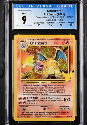 [SOLD] Pokemon TCG Graded Card: 2021 Charizard English CGC 9