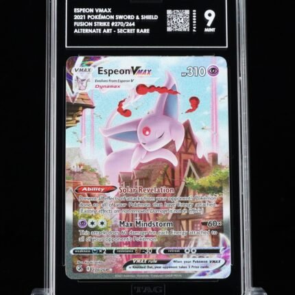 [SOLD] Pokemon TCG Graded Card: 2021 Espeon Vmax English #270 TAG [S] 9