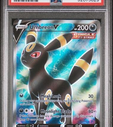 [SOLD] Pokemon TCG Graded Card: 2021 Evolving Skies Umbreon V English #188 PSA 10