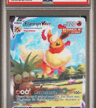 [SOLD] Pokemon TCG Graded Card: 2021 Flareon VMAX Promo English #180 PSA 10