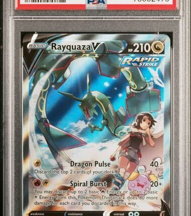[SOLD] Pokemon TCG Graded Card: 2021 Rayquaza V English #194 PSA 10