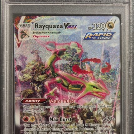 [SOLD] Pokemon TCG Graded Card: 2021 Rayquaza VMAX English #218 PSA 10