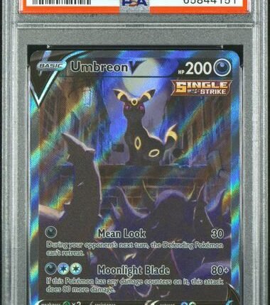 [SOLD] Pokemon TCG Graded Card: 2021 Umbreon V English #189 PSA 9