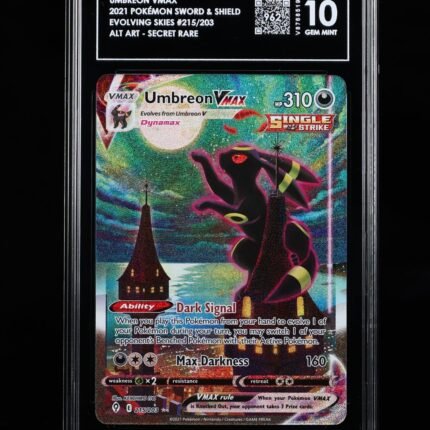 [SOLD] Pokemon TCG Graded Card: 2021 Umbreon VMAX English #215 TAG[S] 10