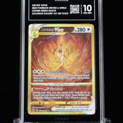 [SOLD] Pokemon TCG Graded Card: 2023 Arceus Vstar English #GG70 TAG[X] 10