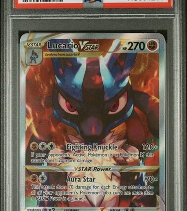 [SOLD] Pokemon TCG Graded Card: 2023 Lucario Vstar #291 PSA 10