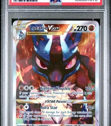 [SOLD] Pokemon TCG Graded Card: 2023 Lucario VSTAR #291 PSA 9
