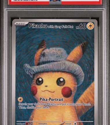 [SOLD] Pokemon TCG Graded Card: 2023 Pikachu with Grey Felt Hat #085 English PSA 9