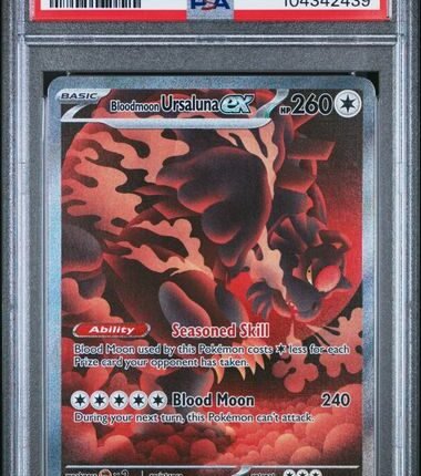 [SOLD] Pokemon TCG Graded Card: 2025 Bloodmoon Ursaluna ex English #168 PSA 9