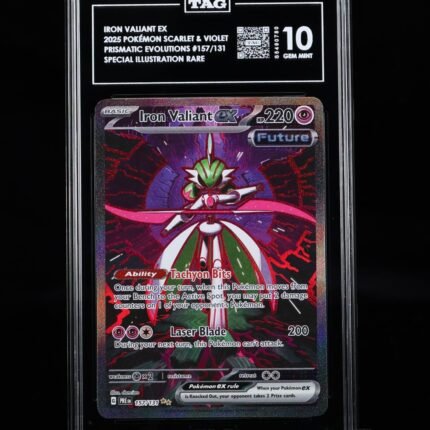 [SOLD] Pokemon TCG Graded Card: 2025 Iron Valiant ex English #157 TAG[X] 10