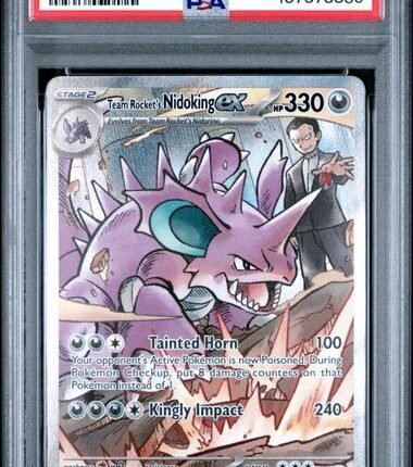 [SOLD] Pokemon TCG Graded Card: 2025 Team Rocket's Nidoking ex #233 PSA 10