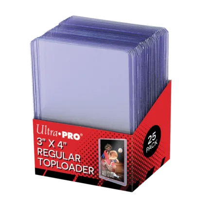 Ultra Pro 3" x 4" Clear Regular TOPLOADER® Sleeves (25ct) for Standard Size Cards