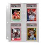 Ultra Pro Binder Pages 1ct 4-Pocket One Touch Displays (PSA Slabs)